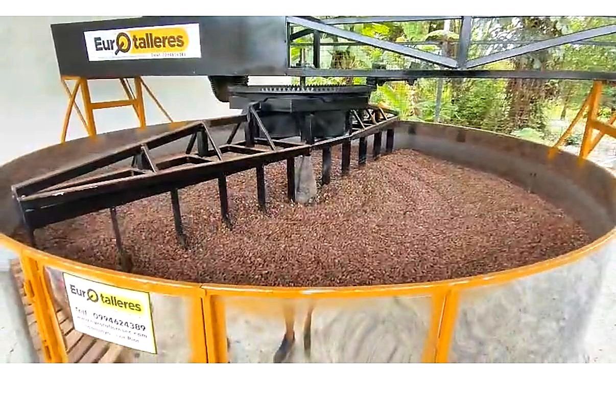 Tostadora industrial de cacao, planta ECUCOCOA